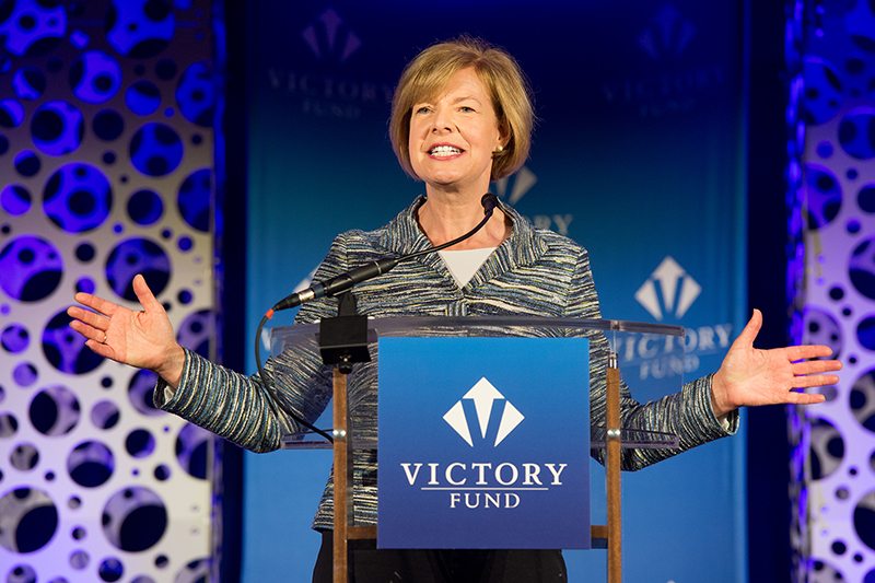 Tammy Baldwin at Victory Fund National Champagne Brunch 2017