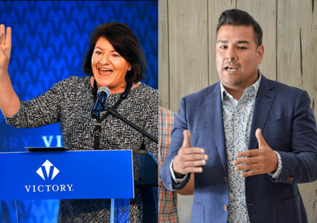 California Sens. Toni Atkins and Ricardo Lara