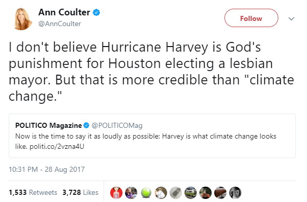 Ann Coulter Tweet