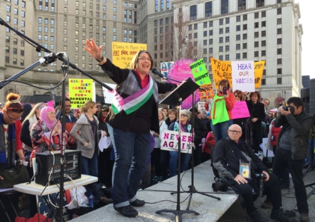 Nickie Antonio at the Women's March