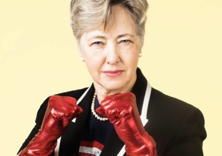 Mayor Annise Parker photographed as a superhero by Seattle-area photographer Nate Gowdy