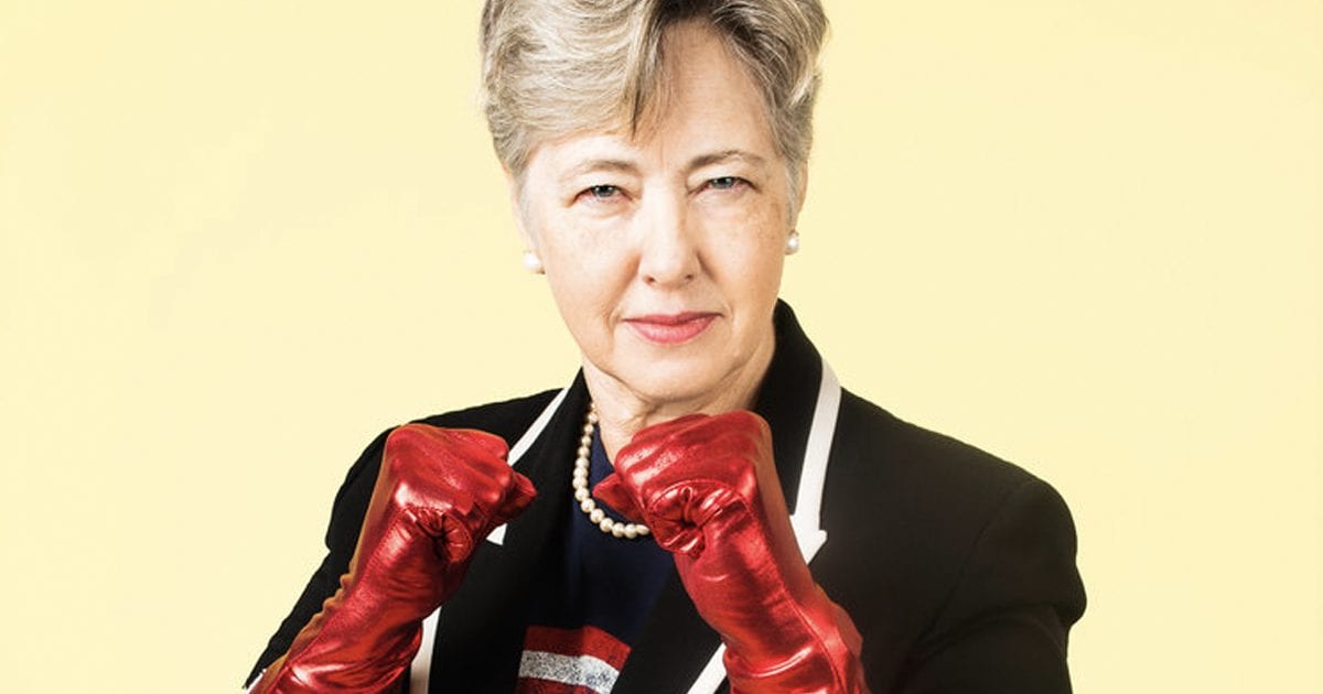 Mayor Annise Parker photographed as a superhero by Seattle-area photographer Nate Gowdy